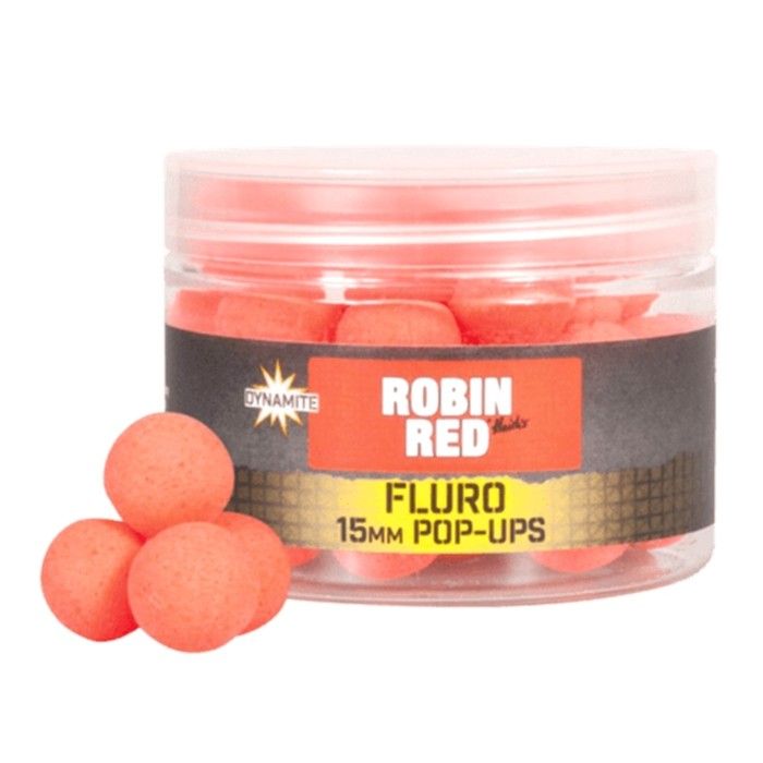 Dynamite Baits Robin Red Fluro Pop-Ups 15mm