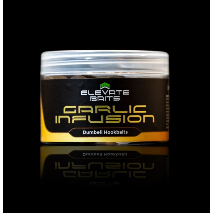 Elevate Baits Garlic Infusion Dumbell Hookbaits | Black Carp Hookbaits