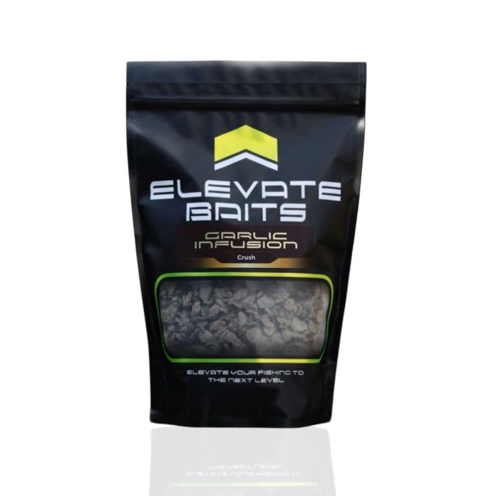 Elevate Baits Garlic Infusion Crush 1kg | Black Carp Feed Crush