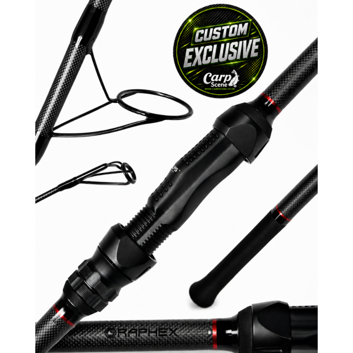 Century Stealth Graphex Custom Rod | 12ft 3.5lb 50mm | Abbreviated | Alps Seat | Red Tippet