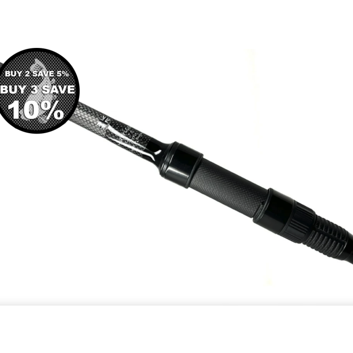 Harrison Torrix Carp Rods - 12ft 3.25lb Raven Edition - Full Shrink Handle with Minima Guides