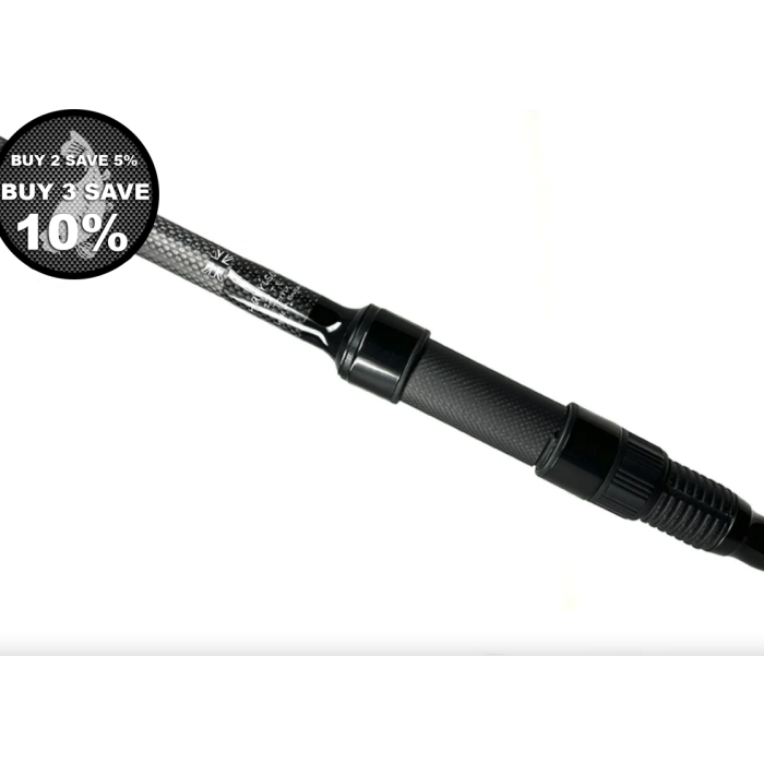 Harrison Torrix TE Carp Rod - 12ft 6' Raven Edition - Abbreviated Handle with Minima Guides