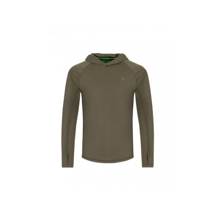 Korda UPF Hooded Top Dark Khaki