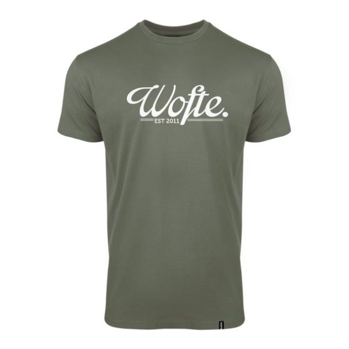 Wofte Olive / White EST.11 T-Shirt