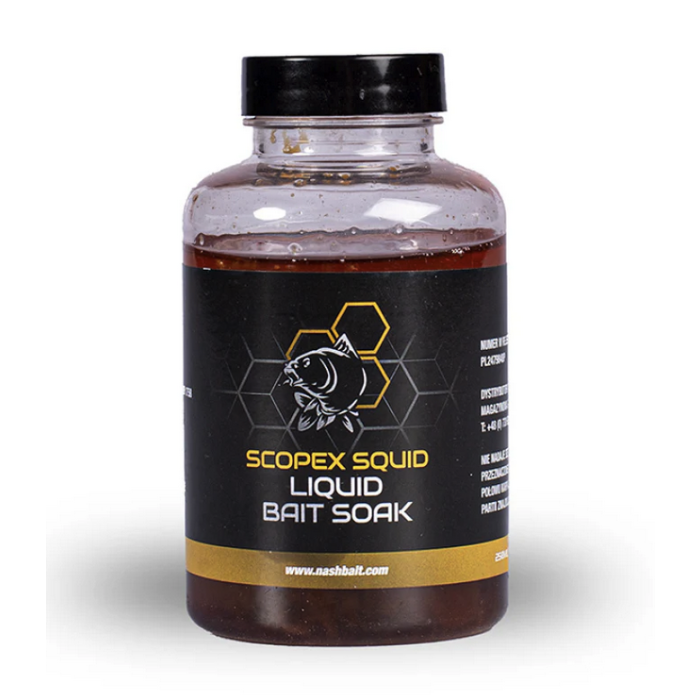 Nash Scopex Squid Liquid Bait Soak 250ml 