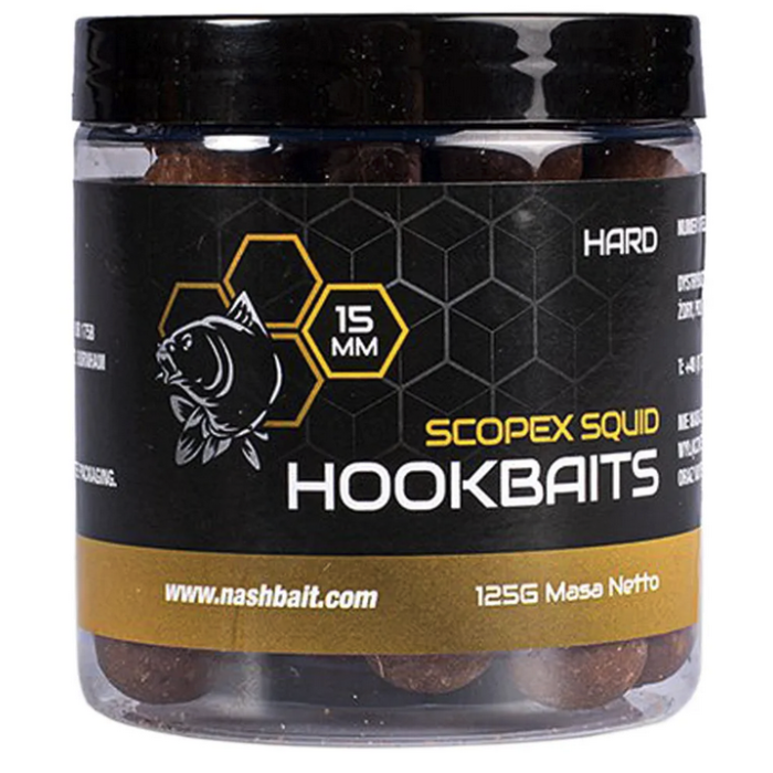 Nash Baits Scopex Squid Hard Hookbaits 15mm 125g