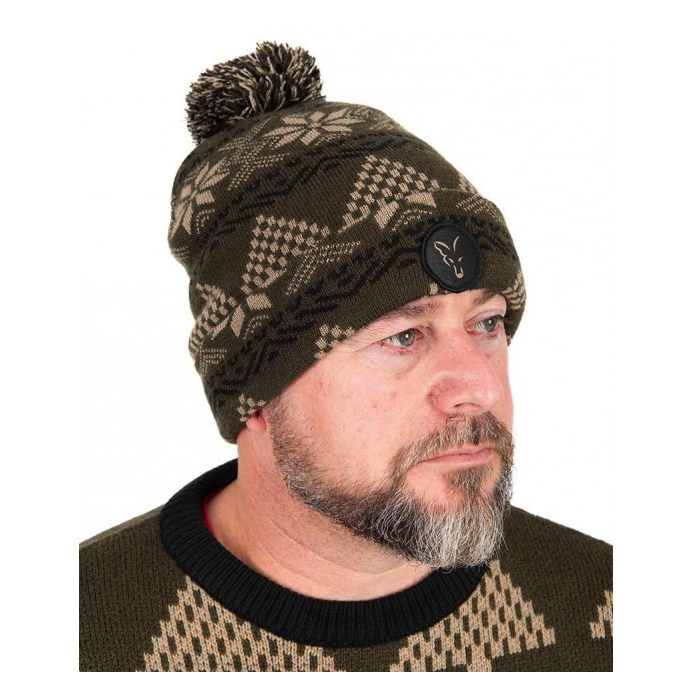 Fox Festive Bobble Hat One Size