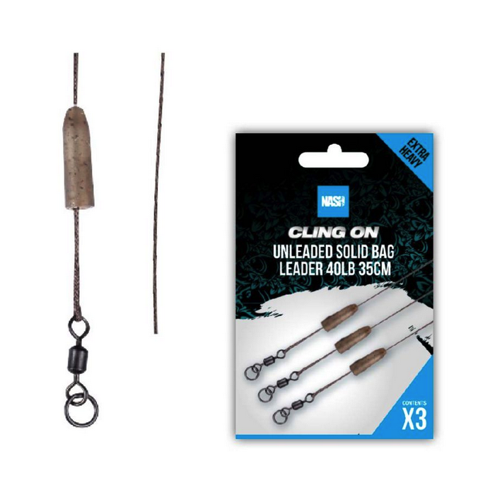 Nash Cling On Unleaded Solid Bag Leader 35cm
