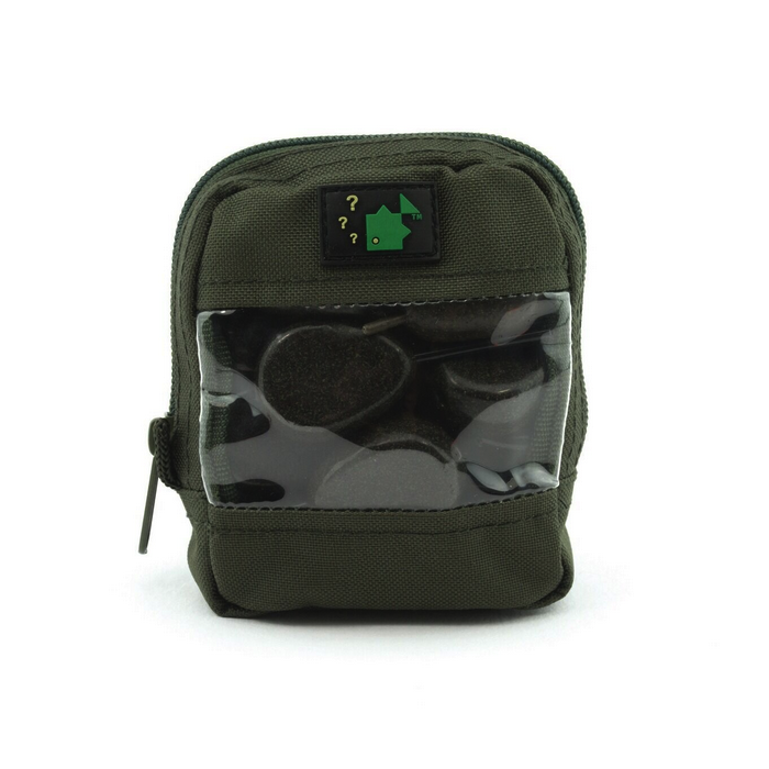 Thinking Anglers Olive Clear Front Zip Pouch