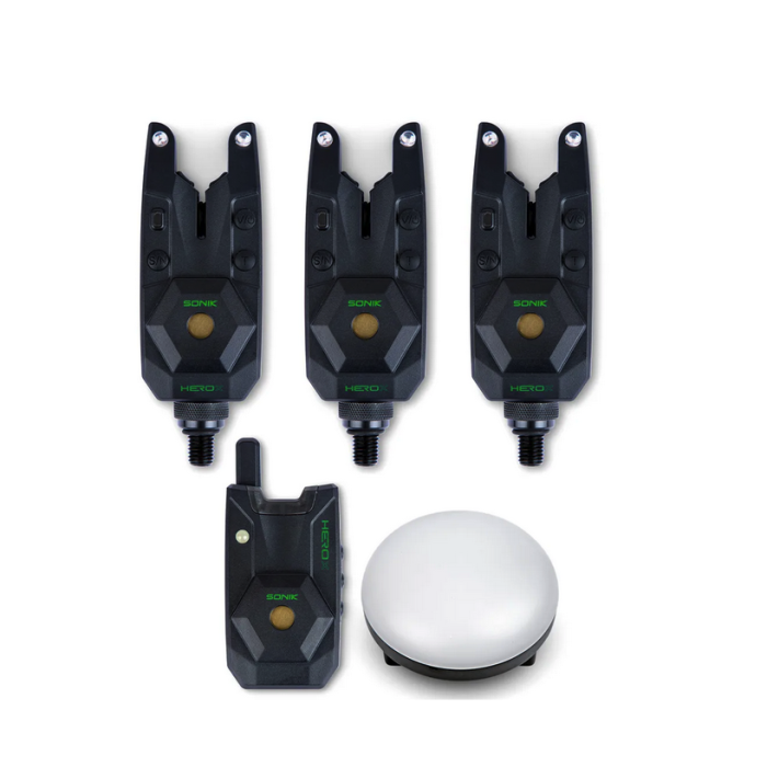 Sonik Herox Bite Alarm Set + Bivvy Lamp