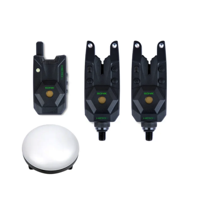 Sonik Herox Bite Alarm Set + Bivvy Lamp