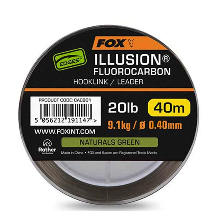 Fox Illusion Fluorocarbon Naturals Green 40m