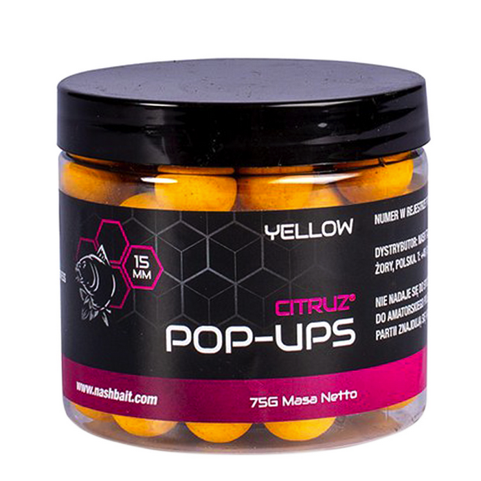 Nash Bait Yellow Citruz Pop-Ups