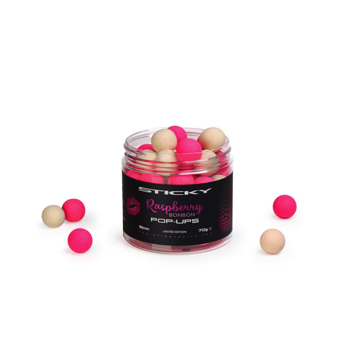 Sticky Baits Raspberry BonBon Pop-Ups 16mm Limited Edition 70g
