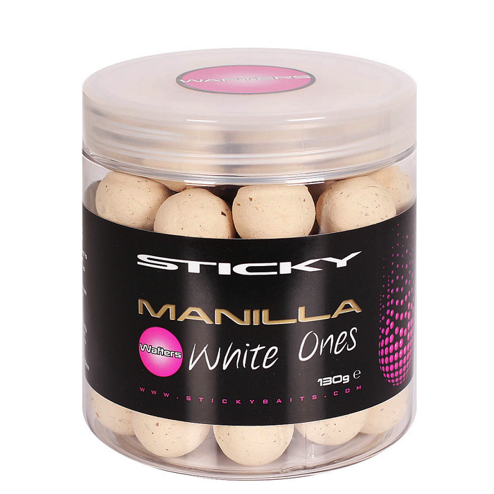Sticky Baits Manilla White Ones Wafters 16mm