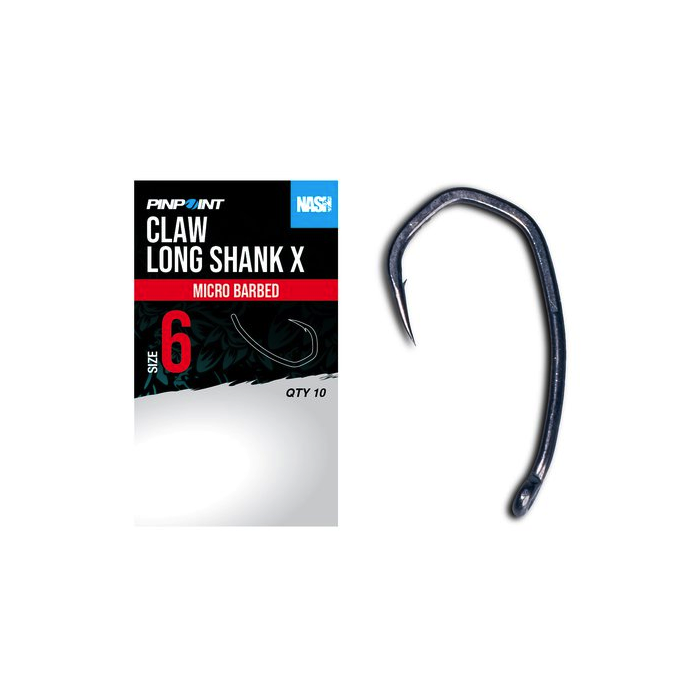 Nash Pinpoint Claw Long Shank X Hooks