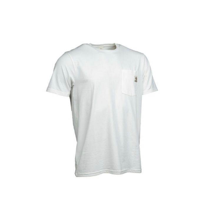 Nash Make It Happen Badge Pocket T Shirt Ecru