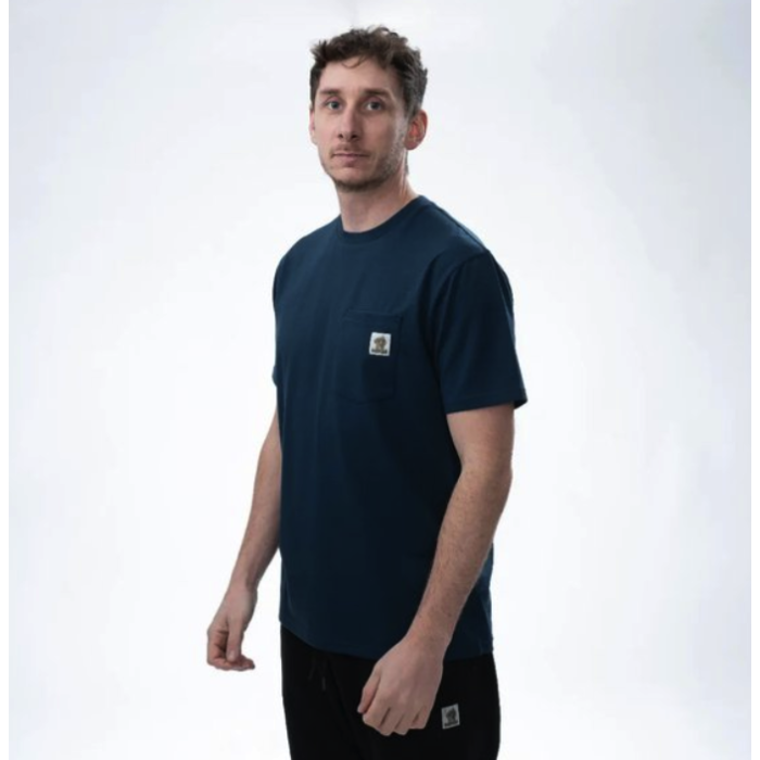 Nash Make It Happen Badge Pocket T Shirt Navy Blue