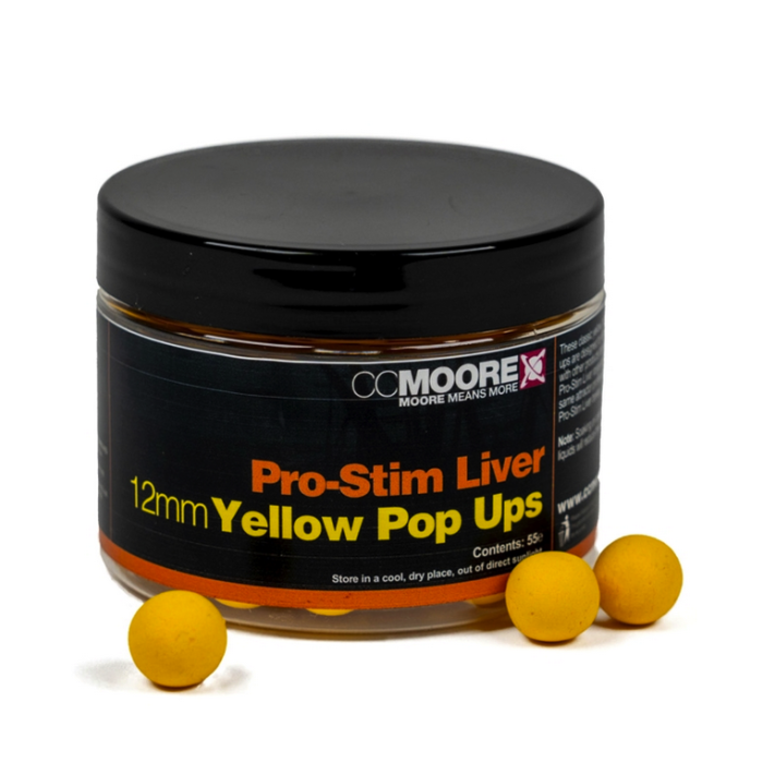 CC Moore Pro-Stim Liver Yellow Pop-Ups 12mm