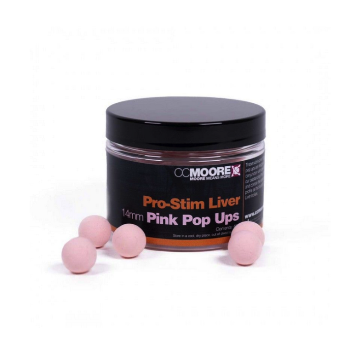 CC Moore Pro Stim Liver Pink Pop Ups 12mm