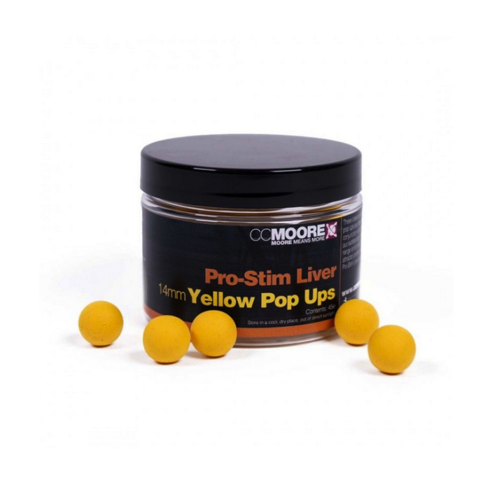 CC Moore Pro-Stim Liver Yellow Pop-Ups 14mm