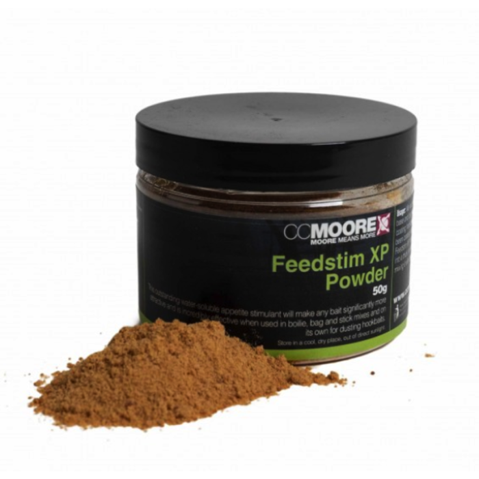 Feedstim Powder is a 100% soluble appetite-stimulant in powder form; the powder version of our legendary Feedstim XP. It is very effective in paste, stick, bag, spod and boilie base mixes & for coating wet hookbaits to stimulate a fast and intense feeding