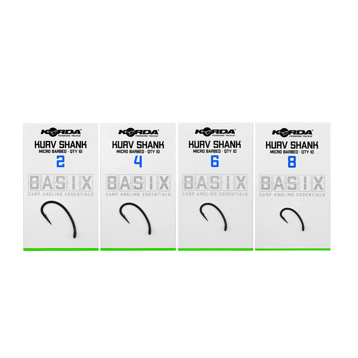 Korda Basix Kurv Shank Hooks 