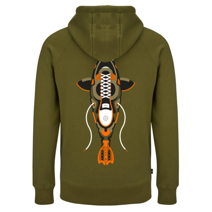 Kumu True Leather Hoodie Khaki