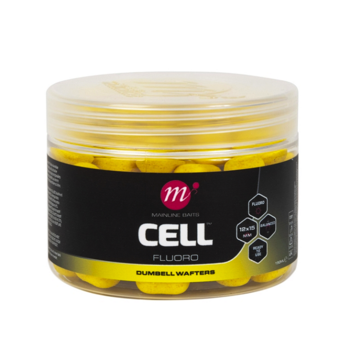 Mainline Baits Fluoro Cell Dumbell Wafters 12x15mm