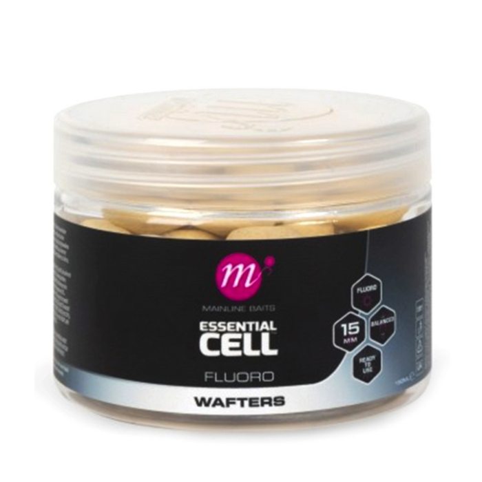 Mainline Baits Essential Cell Fluoro White Wafters 15mm