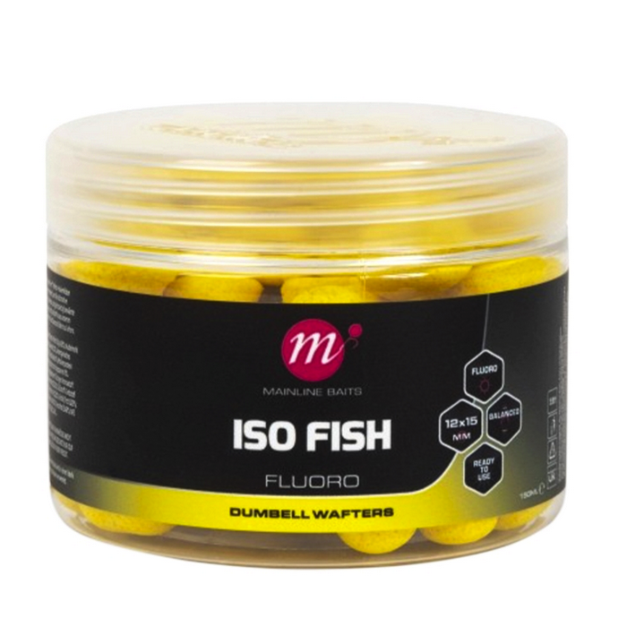 Mainline Baits ISO Fish Fluoro Yellow Wafters 15mm