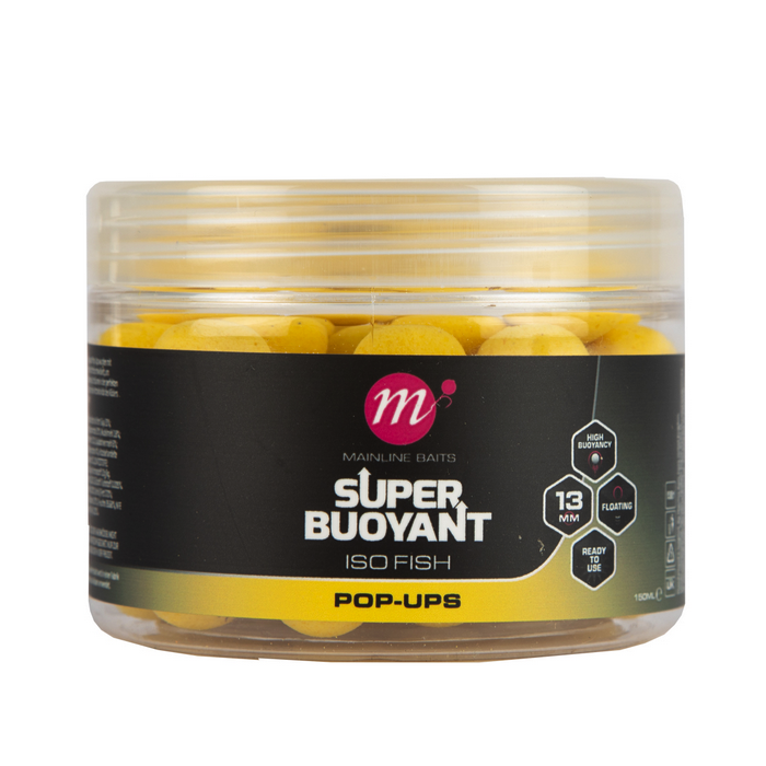 Mainline Baits Super Buoyant Yellow ISO Fish Pop-Ups 13mm