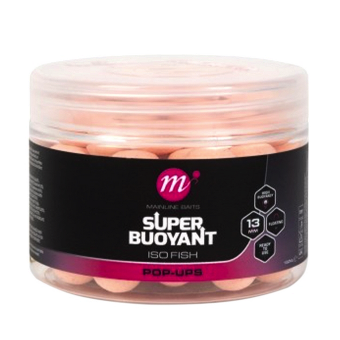 Mainline Baits Super Buoyant ISO Fish Pop-Ups Pink 13mm