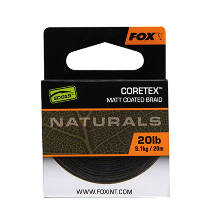 Fox Naturals Coretex Matt Coated Braid Weedy Green 20LB 20m