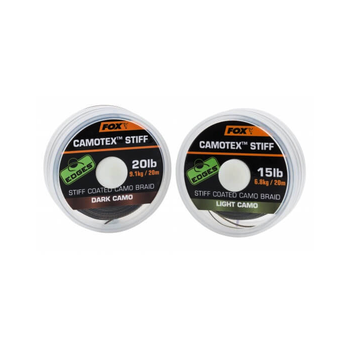 Fox Camotex Stiff Coated Braid 15LB 20m Dark Camo