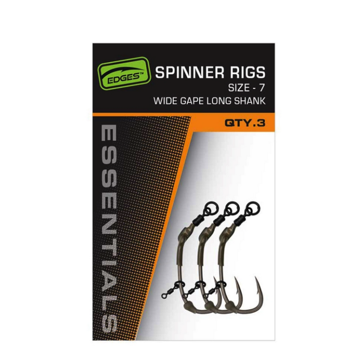 Fox Spinner Rig Wide Gape Long Shank 