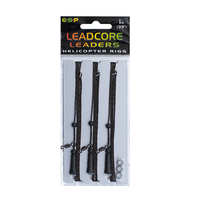 ESP Leadcore Leaders Helicopter Rigs - Choddy Silt 
