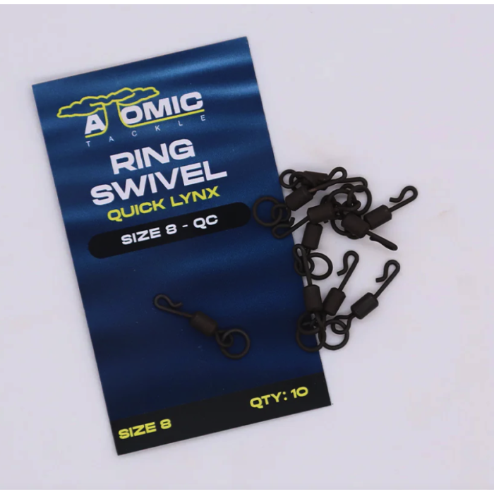 Atomic Tackle Quick Lynx Ring Swivel Size 8