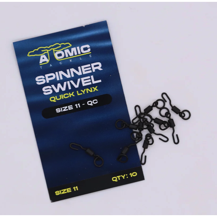 Atomic Tackle Quick Lynx Spinner Ring Swivel Size 11