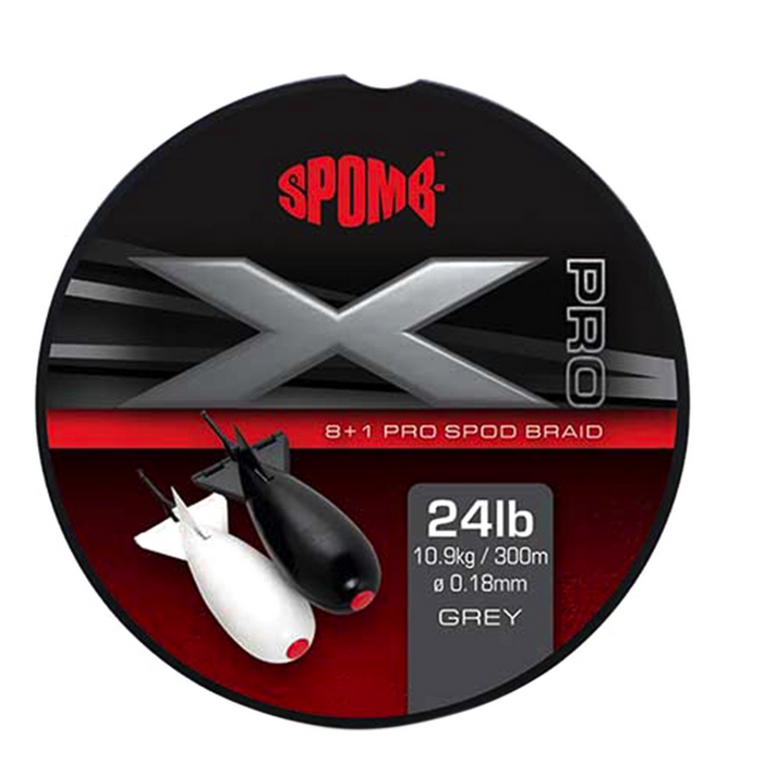 Spomb X Pro Braid Grey 8+1 0.18mm 24lbs