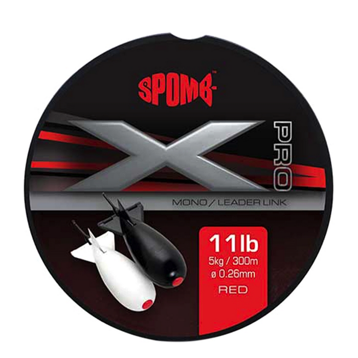 Spomb X Pro Mono 0.26mm/11lb x 300m RED
