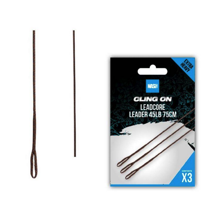 Nash Ready Tied Leadcore Leader 75cm