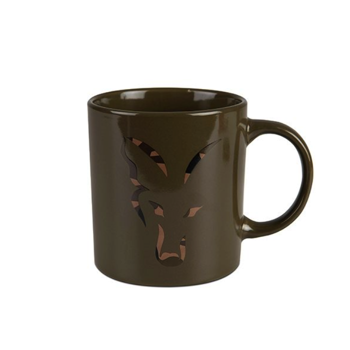 Fox Green and Camo Head Ceramic Mug