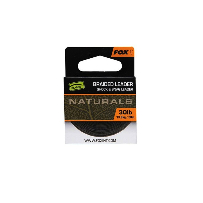 Fox Naturals Braided Leader 20M - 50lb/22.7kg