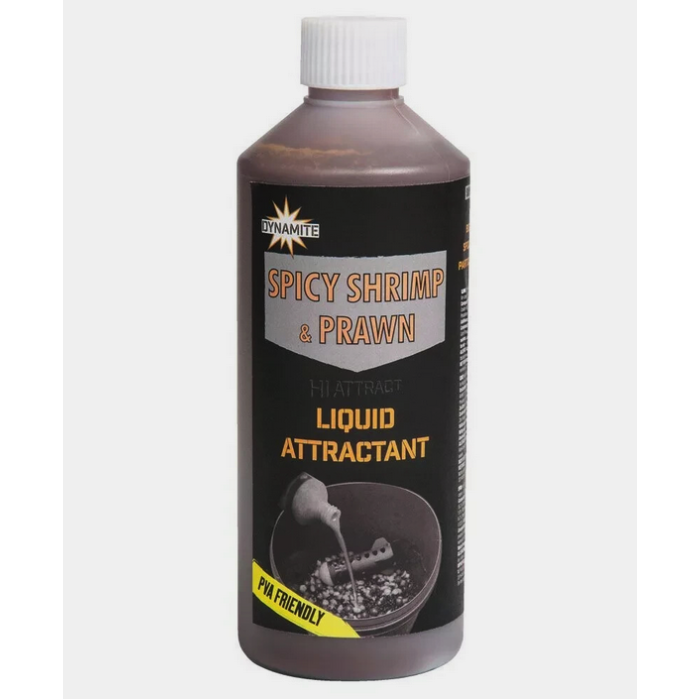 Dynamite Baits Spicy Shrimp & Prawn Liquid Attractant 500ml
