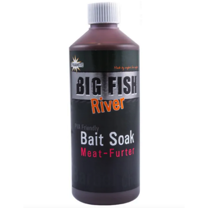 Dynamite Baits Big Fish River Meat-Furter Bait Soak 500ml