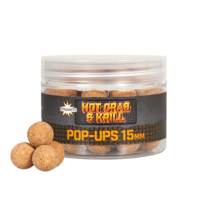 Dynamite Baits Hot Crab & Krill Pop-Ups 15mm