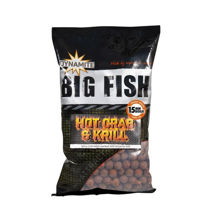 Dynamite Baits Hot Crab and Krill Boilies 1kg