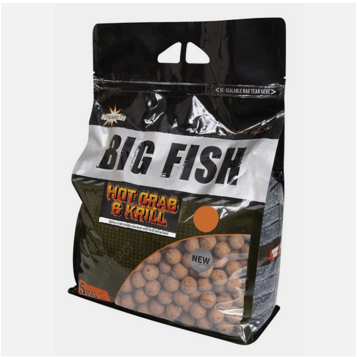 Dynamite Baits Big Fish Hot Crab and Krill 15mm Boilies 5kg