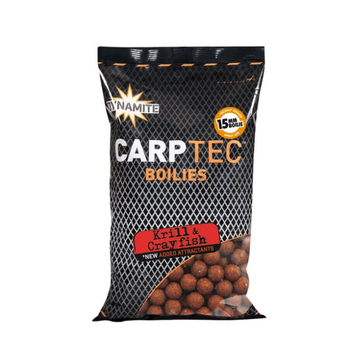 Dynamite Baits CarpTec 15mm Boilies Krill and Crayfish 1kg